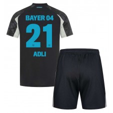 Bayer Leverkusen Amine Adli #21 Tredjedraktsett Barn 2024-25 Kortermet (+ korte bukser)